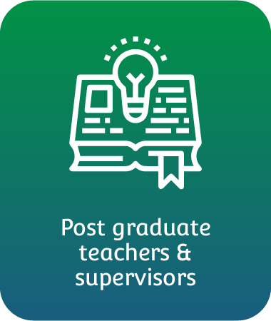 Postgraduate teachers and supervisors