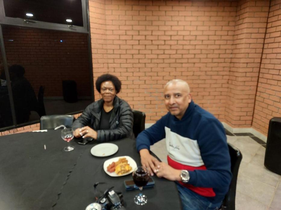Prof Makhubu-Badenhorst & PanSALB CEO Mr Lance Shultz pictured together at the CoPAL welcome cocktail event.