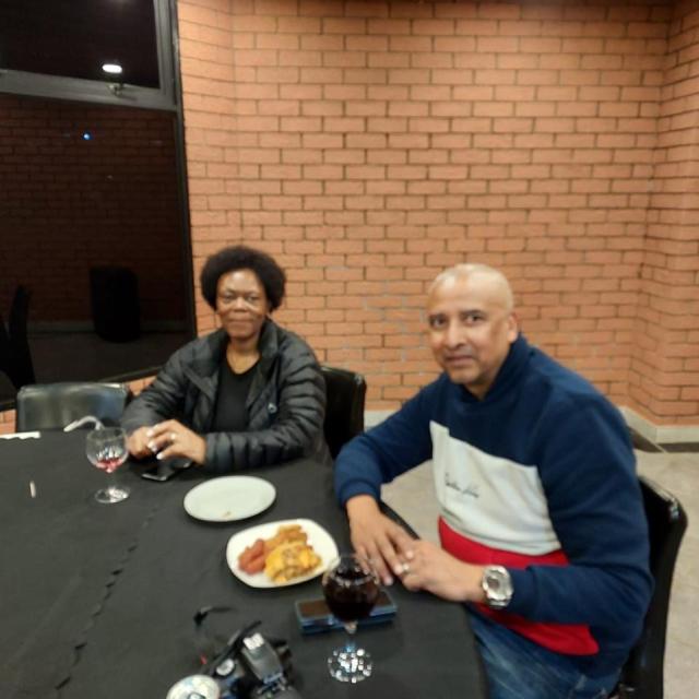 Prof Makhubu-Badenhorst & PanSALB CEO Mr Lance Shultz pictured together at the CoPAL welcome cocktail event.